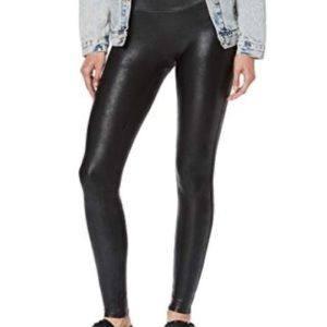 Spanx Faux Leather Leggings Size Large